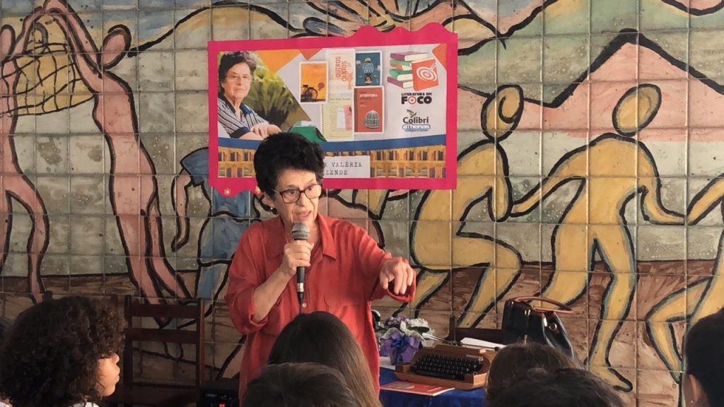 Hoje tivemos a grande visita da nossa escritora brasileira Maria Valéria Rezende