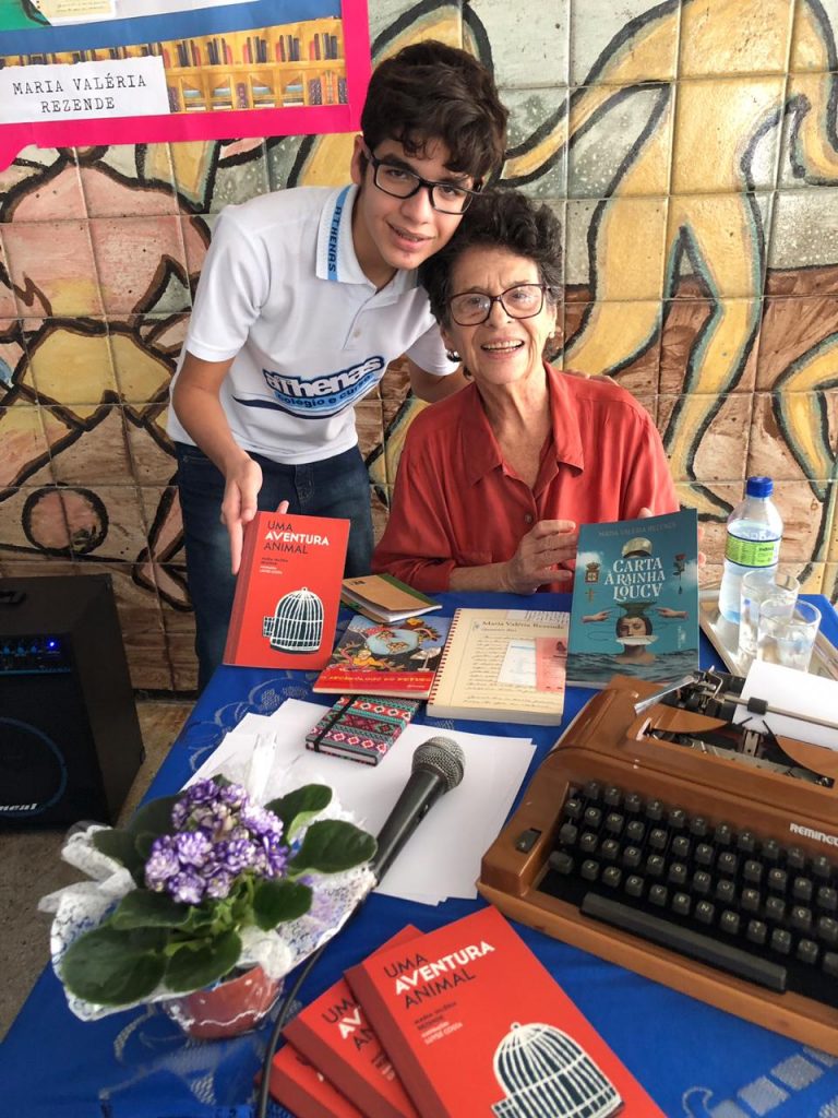 Hoje tivemos a grande visita da nossa escritora brasileira Maria Valéria Rezende