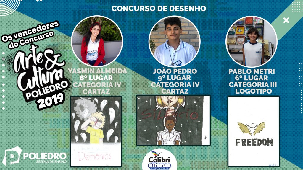 Os premiados do Concurso Arte e Cultura Poliedro