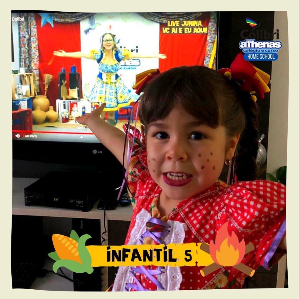 🌽 ARRAIÁ do Colibri Athenas 🔥 Home School #Infantil5 #LiveJunina #VcAiEuAqui