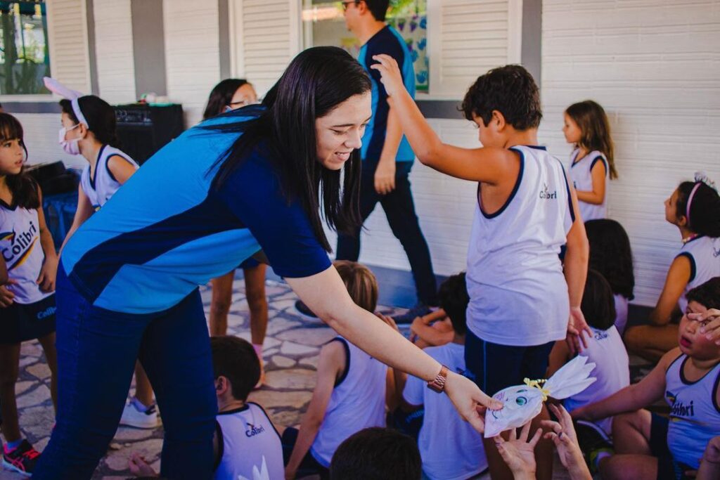 As turmas do Fundamental I apresentaram seus conhecimentos e reflexões sobre os Símbolos da Páscoa, nesta quarta-feira (13/04).