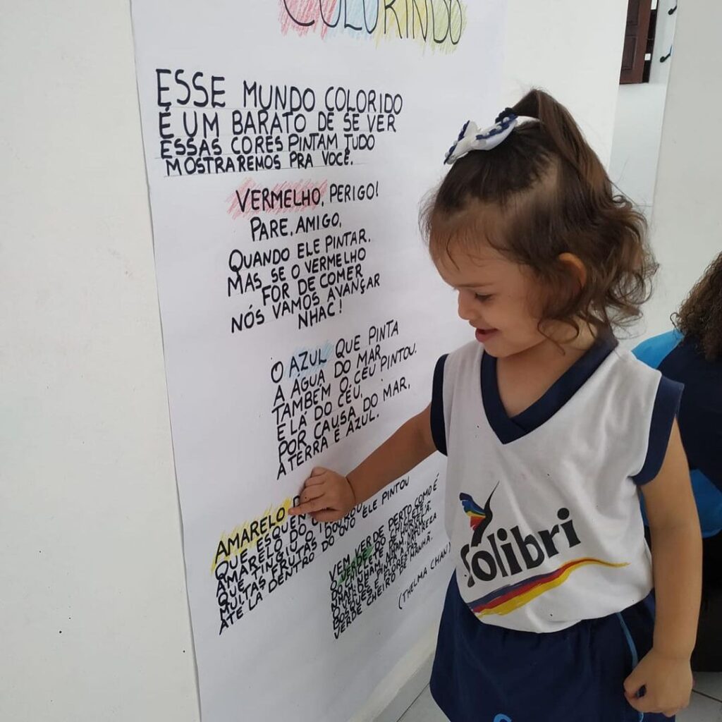 A turminha do Infantil II trabalhou a música