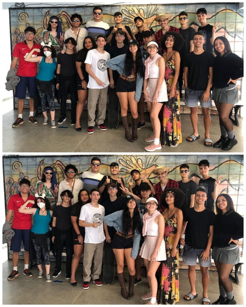 Hoje teve trote do terceirão! 🎊