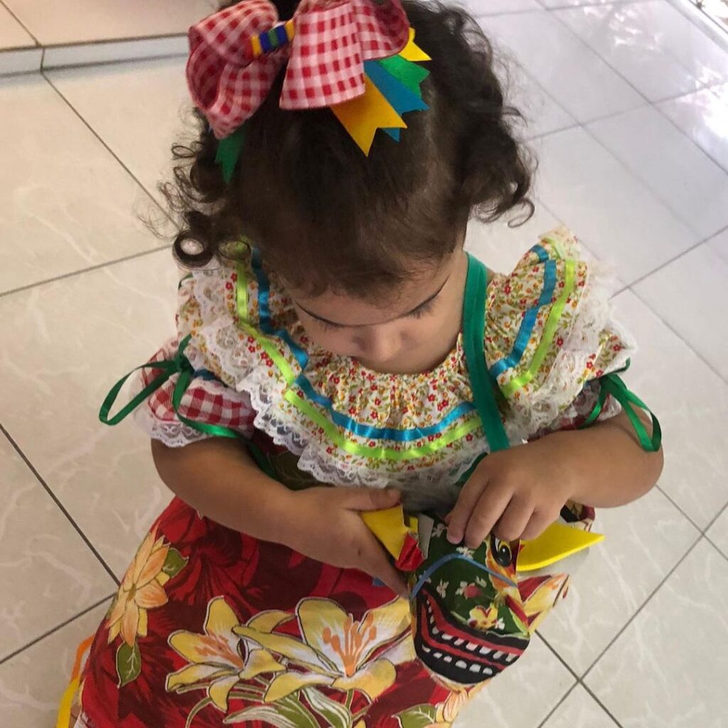 Hoje teve #tbt do São João na Educação Infantil!