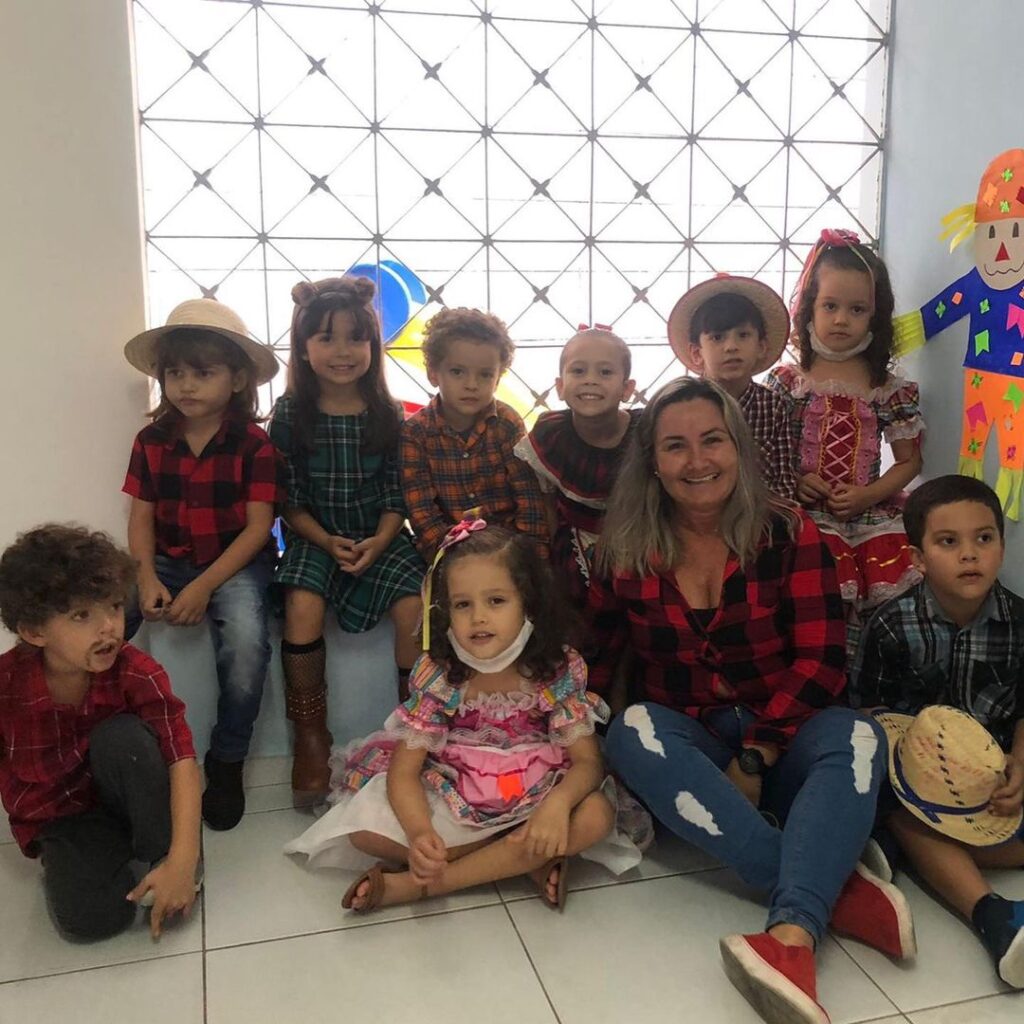 Hoje teve #tbt do São João na Educação Infantil!