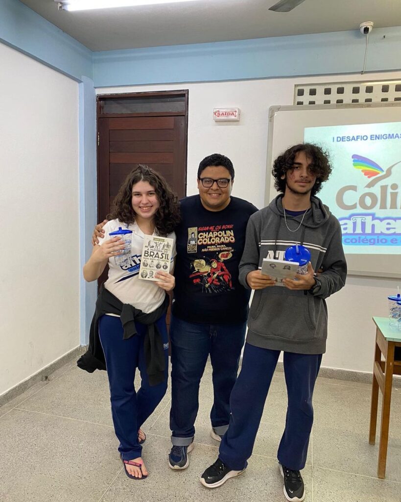 Essa semana foi a vez do 3º ano do ensino médio participar do nosso desafio de Enigmas Históricos.