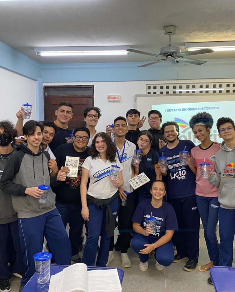 Essa semana foi a vez do 3º ano do ensino médio participar do nosso desafio de Enigmas Históricos.