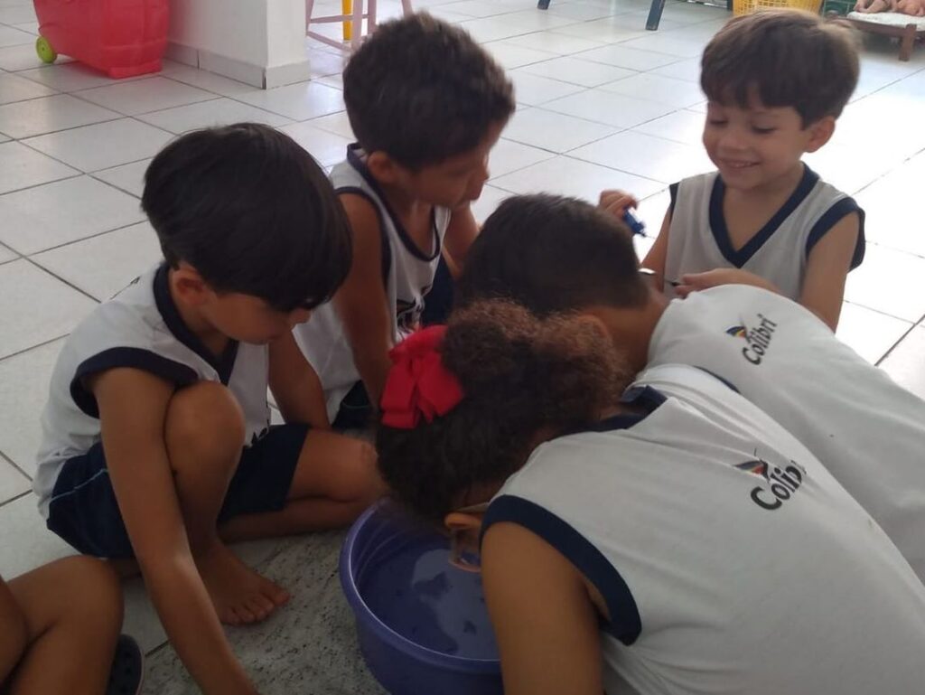 Hoje a turminha do infantil se divertiu muito!