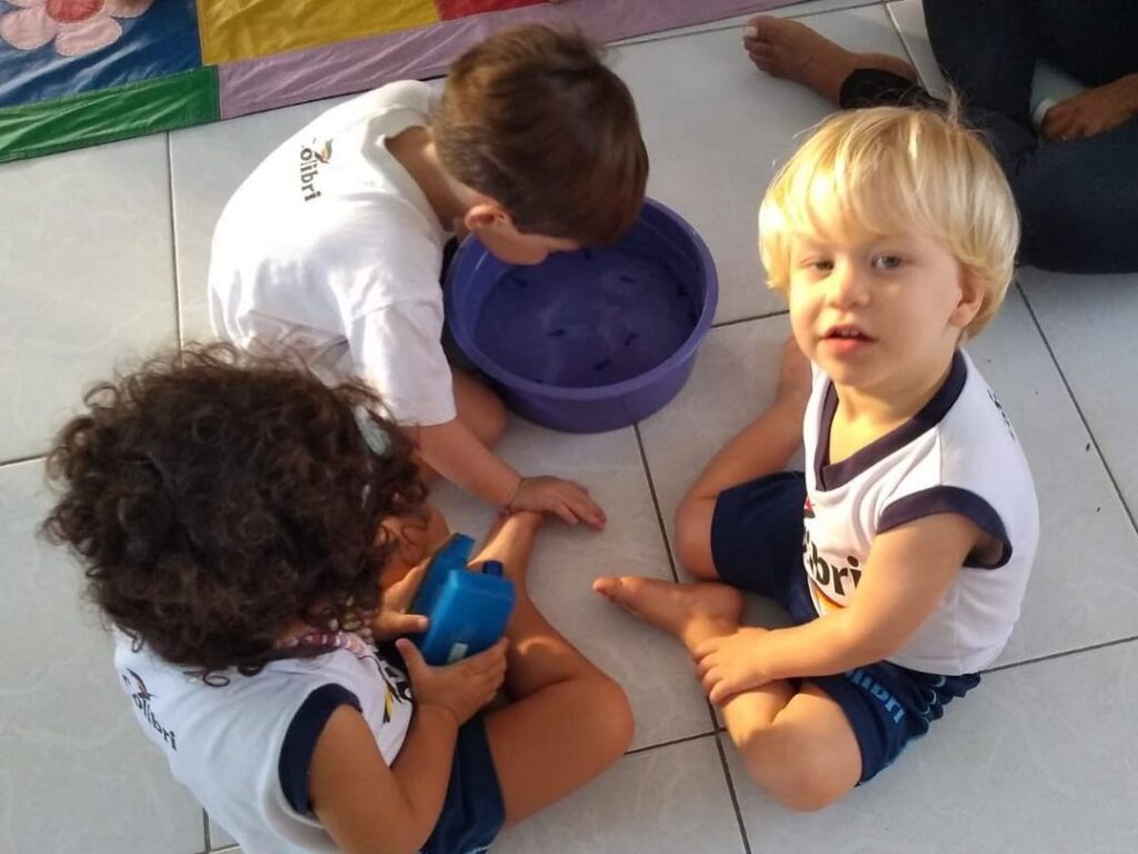 Hoje a turminha do infantil se divertiu muito!