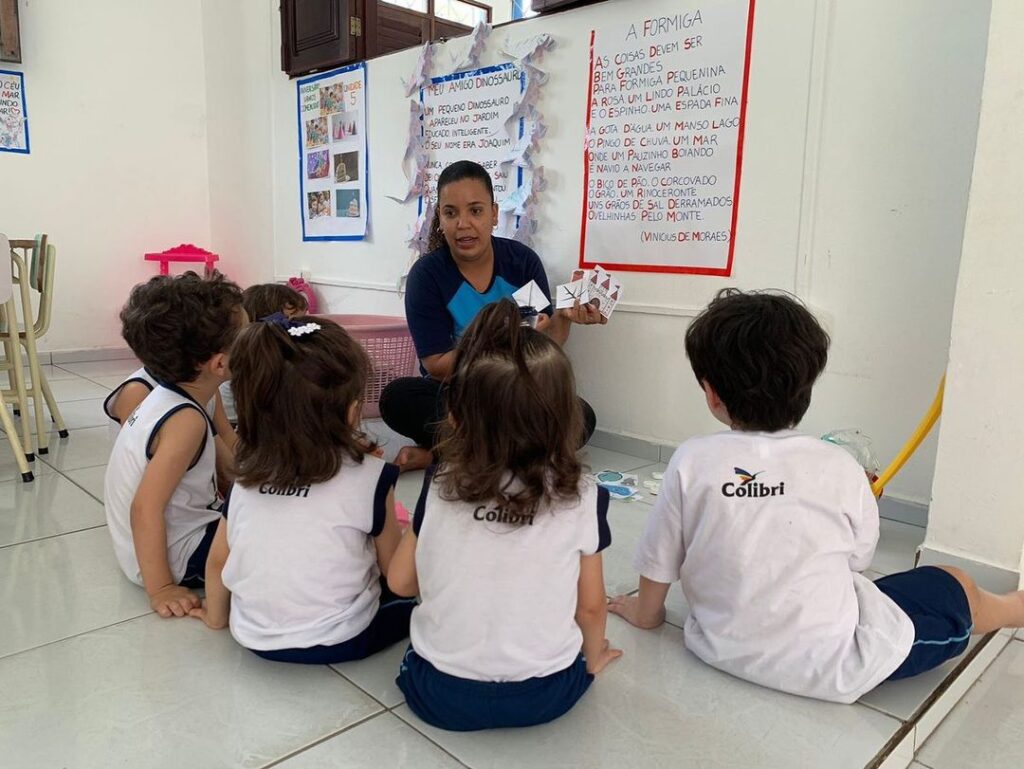 Tivemos uma atividade muito linda com os alunos da turminha do Infantil.