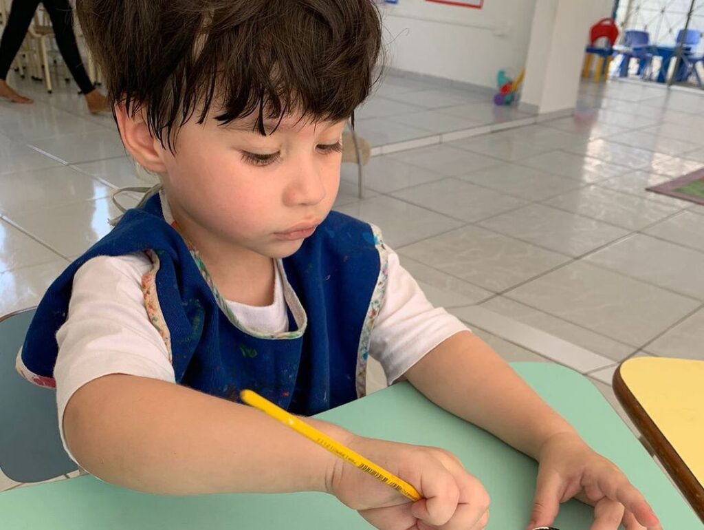 Tivemos uma atividade muito linda com os alunos da turminha do Infantil.