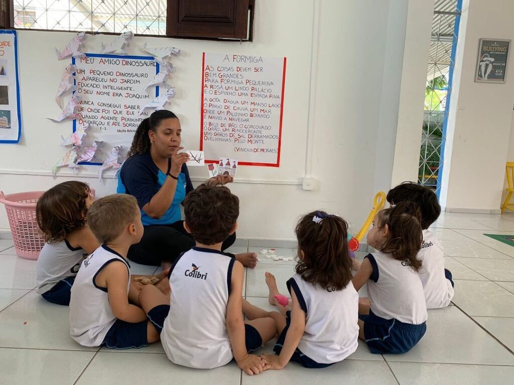 Tivemos uma atividade muito linda com os alunos da turminha do Infantil.