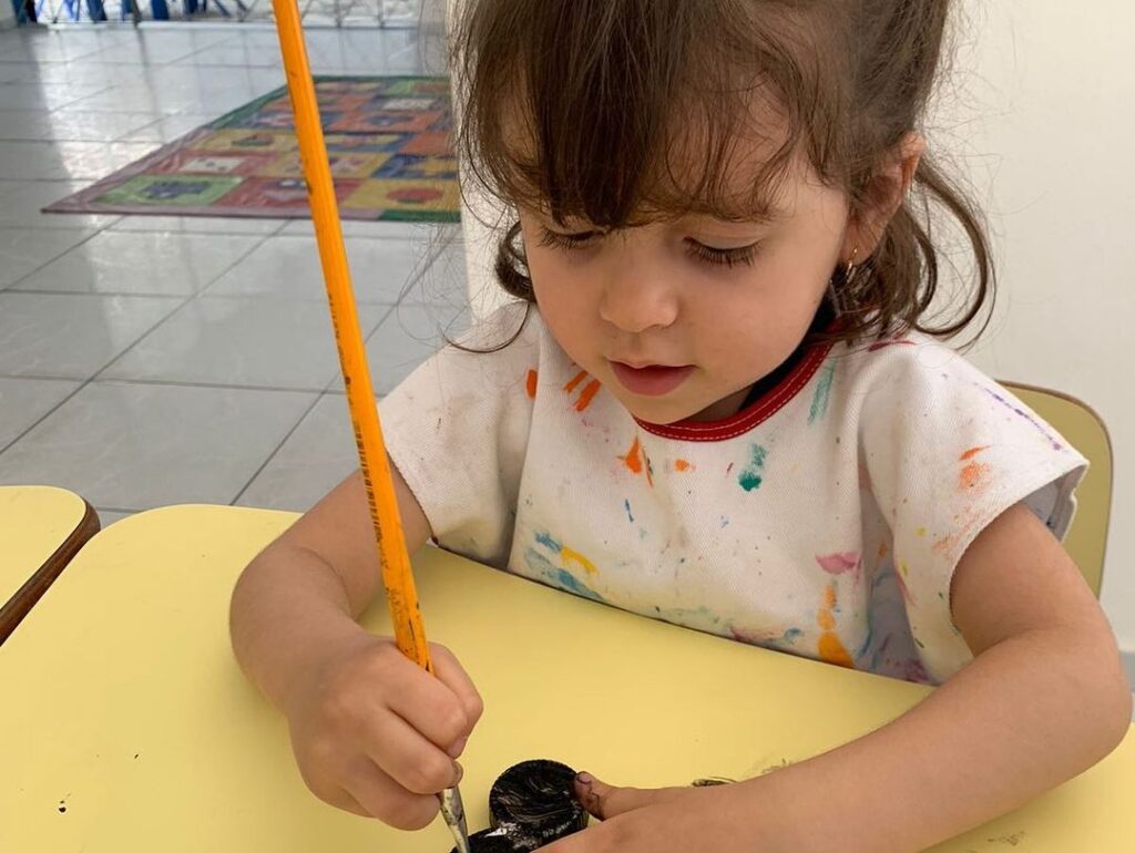 Tivemos uma atividade muito linda com os alunos da turminha do Infantil.