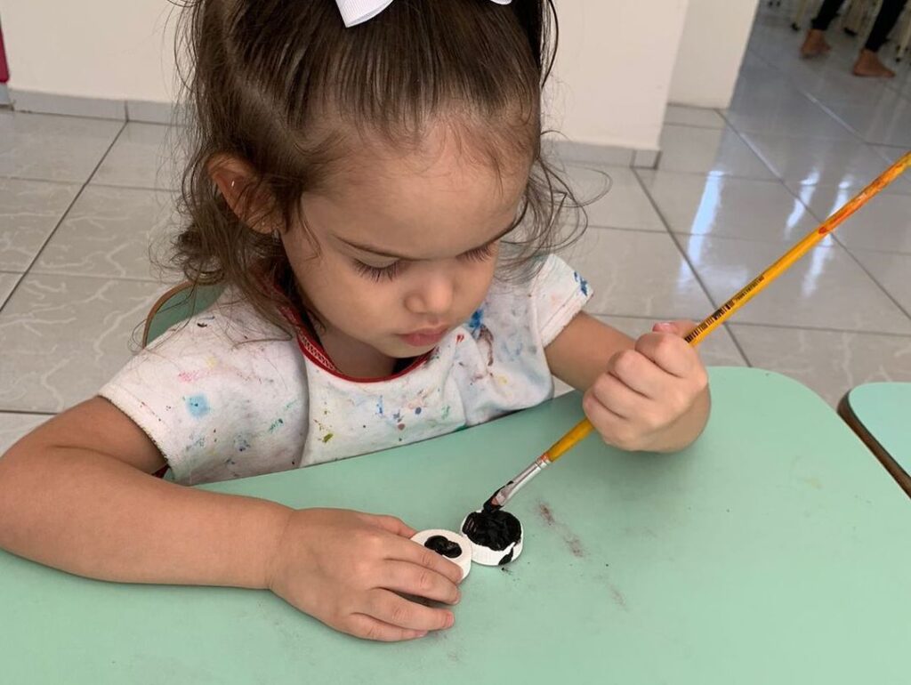 Tivemos uma atividade muito linda com os alunos da turminha do Infantil.